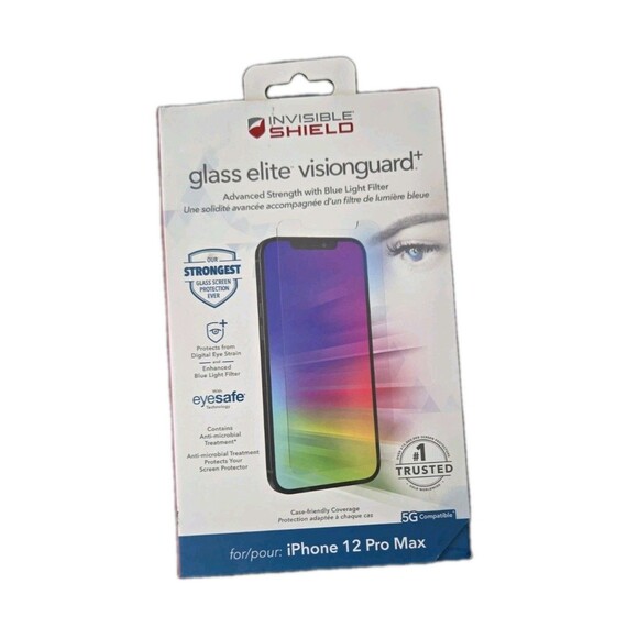 ZAGG Invisable Sheild Vision Guard + Screen Protector Apple IPhone 12 Pro Max - Picture 1 of 7
